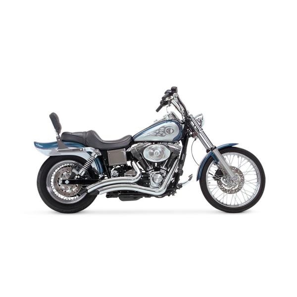 バンス&amp;ハインズ 26007 ビッグラディウス フルエキゾースト クローム ダイナ マフラー プロト