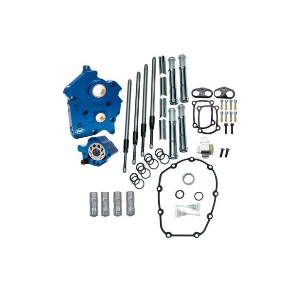 S&amp;Sサイクル 310-1265 カムチェストキット クロームプッシュロッドカバー M8 水冷/チェ...