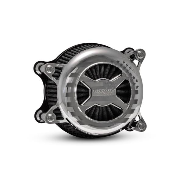 バンス&amp;ハインズ 72341FG VO2 エアインテイク エアクリーナー アメリカ クローム ダイナ...