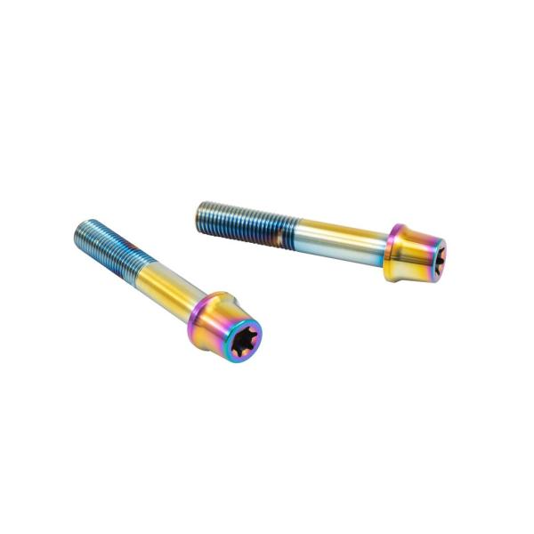 プロトブレンボ CMBT-060T ステンレスキャリパーマウントボルト テーパーキャップ チタン色 ...