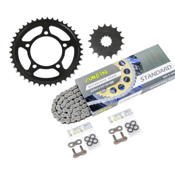 サンスター KS5F115 スプロケット&amp;チェーンキット シルバー 530 フロント17T リア42...