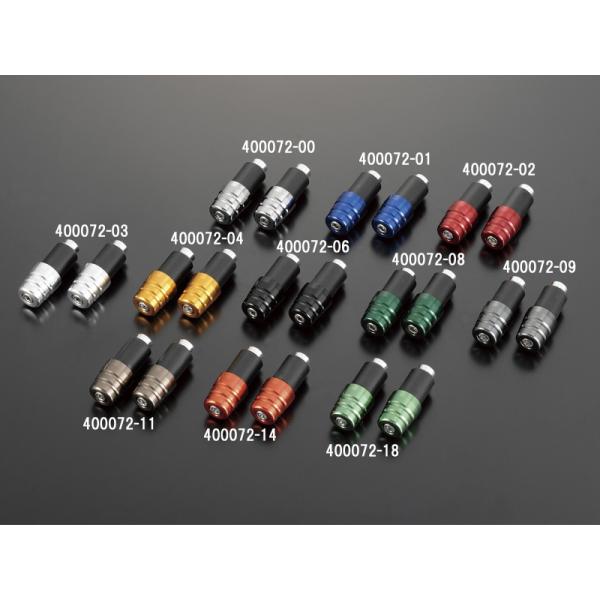 シフトアップ 400172-14 アルミグリップエンド φ22mm (スパークオレンジ)