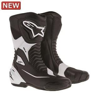 アルパインスターズ Alpinestars SMX S BOOT オンロードブーツ ブーツ 12 ブラック ホワイト 42サイズ｜bikeman