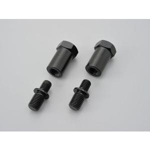 ♡様用/30 デイトナ 99782 衝撃緩衝装置付きミラーアダプター ブラック 30mm M10