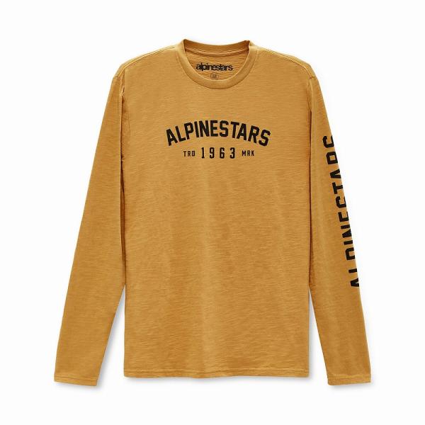 アルパインスターズ 1213-74000-508-M Tシャツ インペリアル L/S マスタード M...