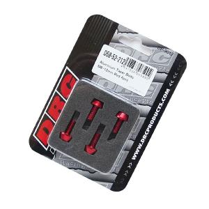 DRC ダートフリーク D58-52-212 M6 アルミテーパーボルト レッド 赤 4個 12mm