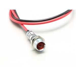 ハリケーン HM3811R インジケーターランプ 直流12V車用 レッド 取付穴φ9mm 1個入 汎...