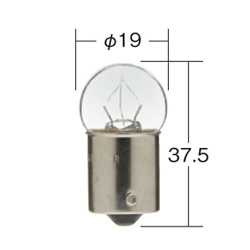 KOITO コイト P8932 ハイパワーバルブ 耐振 クリア 24V 12W G18 電球 車 自...