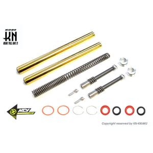 KN企画 NCY フロントフォークインナーチューブセット（N-17）ゴールド