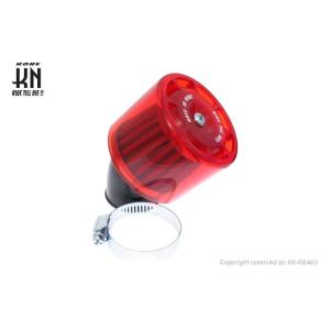 KN企画 KN-PF01-RD パワーフィルター レッド タイプ2 45度/35〜37mm 汎用 バ...