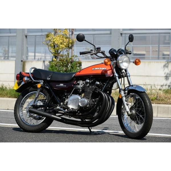 MRS MRS-MUK75-02B ショート管マフラー ブラック Z1 Z2 KZ900 Z750D...