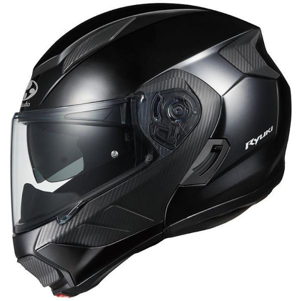 OGK RYUKI リュウキ ブラックメタリック XLサイズ システム ヘルメット 軽量 SG(自動...