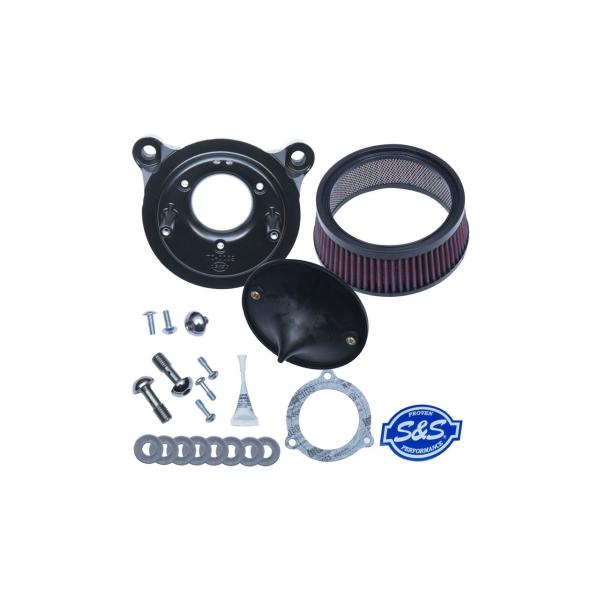 S&amp;Sサイクル 170-0301B ステルスエアクリーナーキット カバーなし ツインカム(電スロ) ...