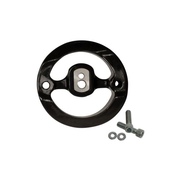 S&amp;Sサイクル 170-0352 バックプレートアダプター 純正エアクリーナーカバー用 M8 ブラッ...