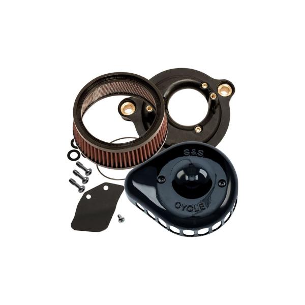 S&amp;Sサイクル 170-0436C ステルスエアクリーナーキット ミニティアドロップ M8 グロスブ...