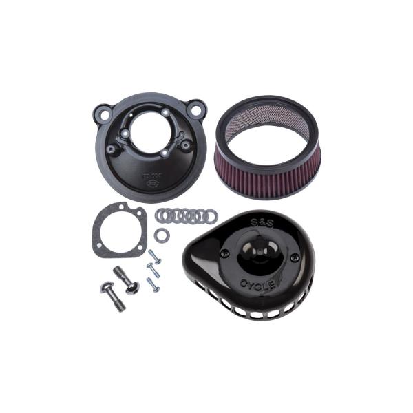 S&amp;Sサイクル 170-0440C ステルスエアクリーナーキット ミニティアドロップ グロスブラック...