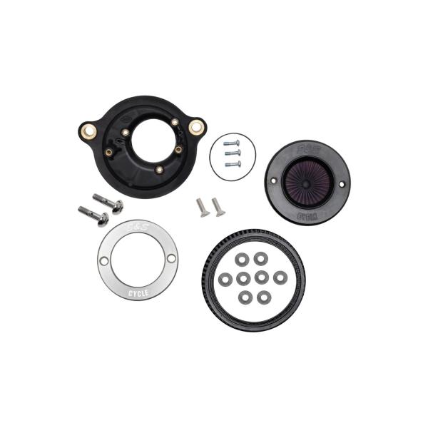 S&amp;Sサイクル 170-0714A エアスティンガーステルス エアクリーナー M8 シルバー ソフテ...