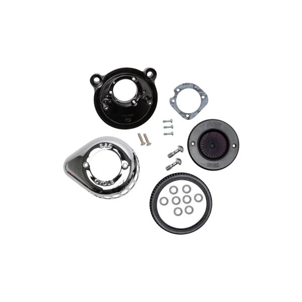 S&amp;Sサイクル 170-0725A エアスティンガーステルス エアクリーナーキット クローム スポー...