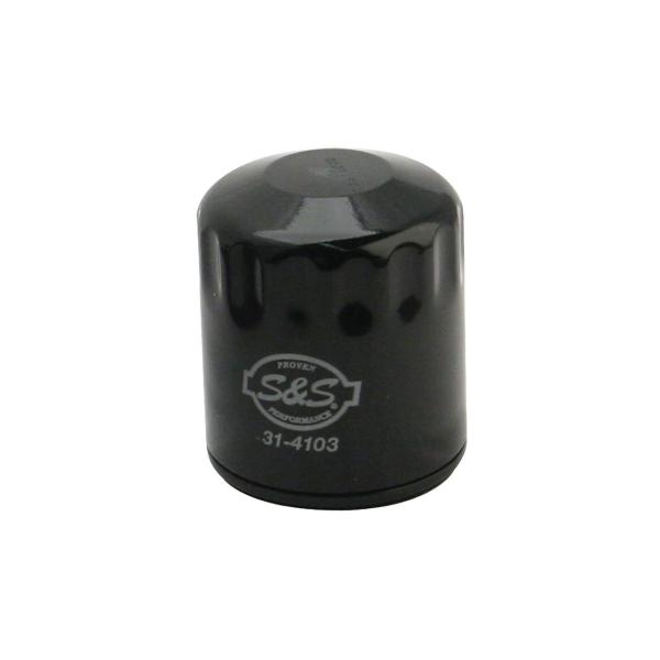 S&amp;Sサイクル 31-4103A オイルフィルター ツインカム(99-17年) ブラック 1個 ハー...