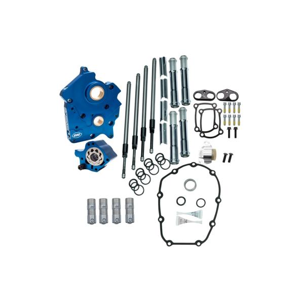 S&amp;Sサイクル 310-1263 カムチェストキット クロームプッシュロッドカバー M8 油冷/チェ...