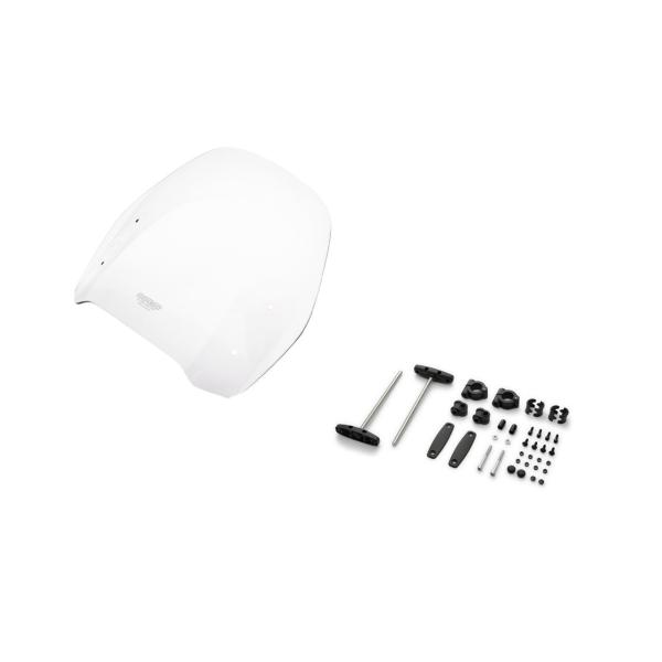 MRA スクリーンセット バーハンマウントキット付 φ22.2/25.4用 ロード クリア 幅380...