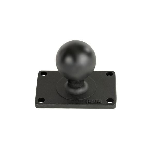 ラムマウント RAM-202U-23 スクエアベース 4穴P1.5X2.5inch ブラック 1.5...