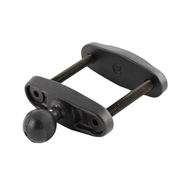 ラムマウント RAM-B-247U-2 スクエアクランプベース -50mm対応 ブラック 1インチボ...