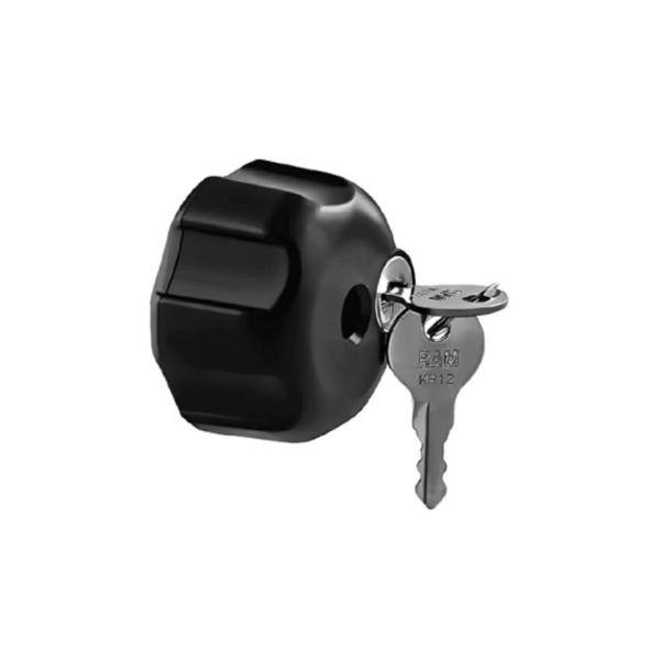 ラムマウント RAM-KNOB3LU キーロッキングノブ ブラック 1インチボール 1個入り