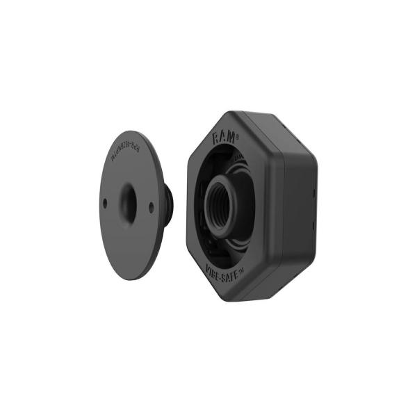 ラムマウント RAP-462NPT 防振アダプター ボール無 【Vibe-Safe】 ブラック 1個...