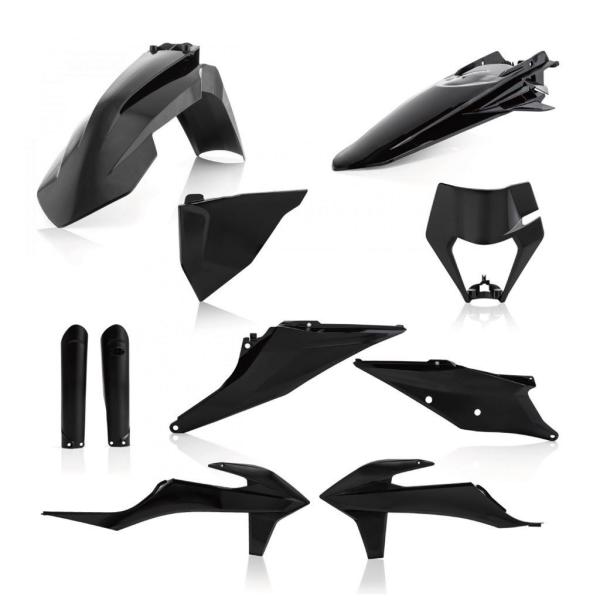 ACERBIS AC-24054BK プラスチックフルキット ブラック EXC TPI EXC-F ...