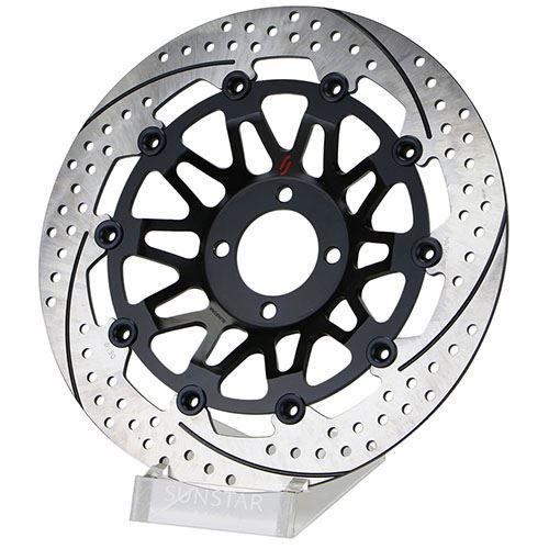 サンスター EM402FR-BL プレミアムレーシング フロントディスクローター フルフローティング...