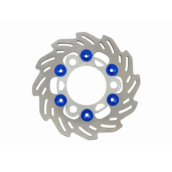 シフトアップ 201251-03 リア用 160mm ウェーブフローティングディスクローター シルバ...