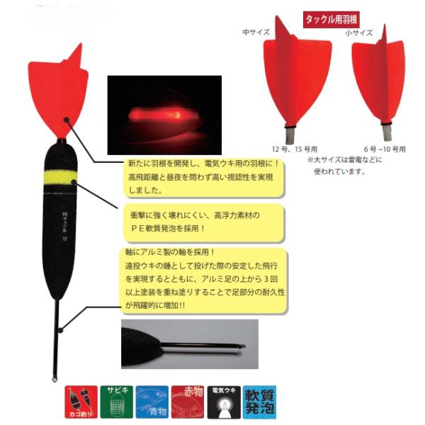 ウメズ UMEZU 3917F PEタックル 12号 φ30×285mm 電気ウキ 浮き カゴ釣り ...