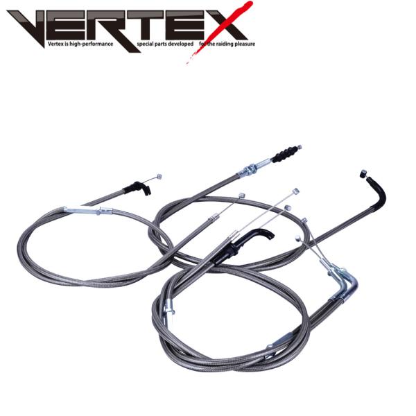 ZRX1100/2 (97-00)/ZRX1200R/S (01-) ワイヤー セット 純正長 ブラ...