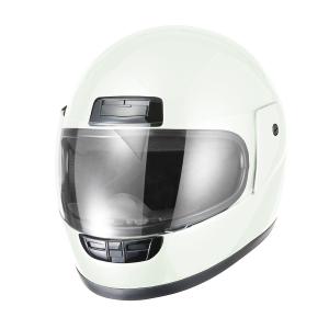 ヘルメット フルフェイス ホワイト ビンテージ レトロ 族ヘル 新品 SG