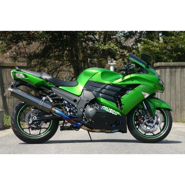 NOJIMA ノジマ ZX-14R DLCチタン フルエキゾースト 4-1SC チタンサイレンサー ...