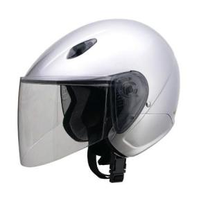 ヘルメット バイク リード工業 LEAD バイクヘルメット RE35 セミジェット シルバー｜bikeveloce
