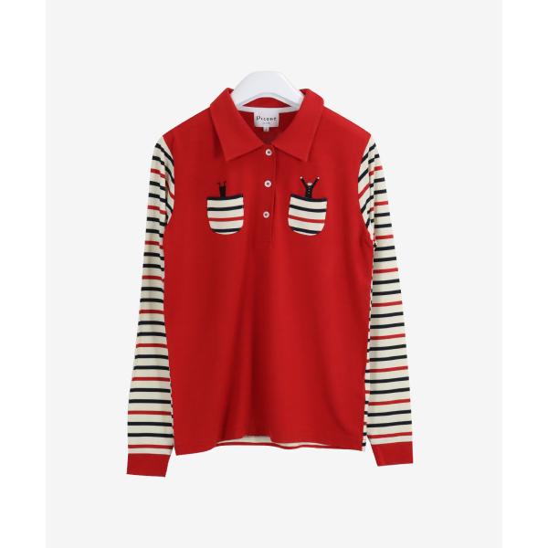 【 60%OFF セール 】 長袖ポロシャツ 30代40代50代60代 ピッコーネ レディース ゴル...