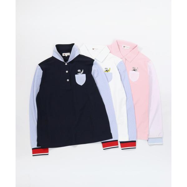 【 セール 30%OFF 】 ストライプ切替速乾ポロシャツ 定価36300円