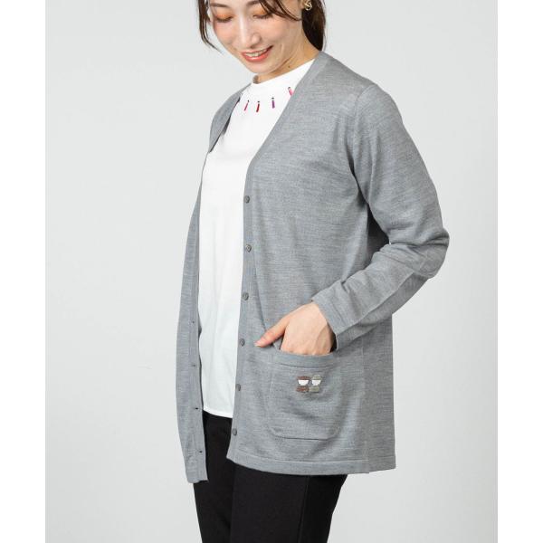 【 セール 20%OFF 】 【オンラインストア・店舗限定商品】ウール100％Vネックニットカーディ...