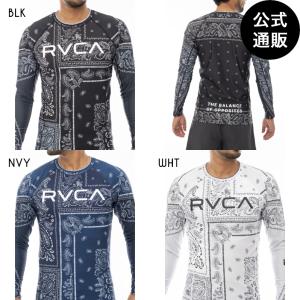 OUTLET 送料無料 2023 RVCA ルーカ SPORT メンズ BIG RVCA BANDANA RASHGUARD ラッシュガード 2023年夏モデル 全3色 S/M/L/XL rvca