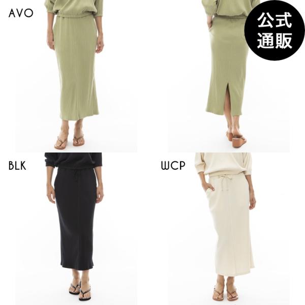 2024 ビラボン レディース  CHILLWEAR  RIB SKIRT ロングスカート  202...