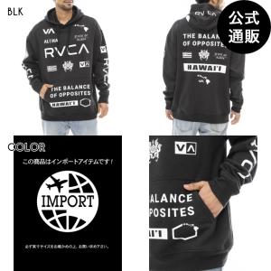 オンライン限定 2024 ルーカ メンズ  HAWAII  HAWAII ALL BRAND HOODIE パーカー  2024年夏モデル  全1色 S/M/L/XL rvca｜billabongstore