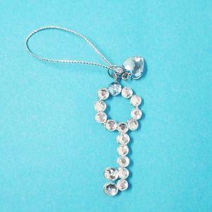 AX66544　キーオーナメント＊9　ブルー　（6個セット）