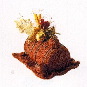 A-63007　ちりめんショコラゴールドデコケーキ