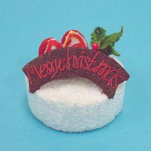 A-63006　ちりめんメリークリスマスデコケーキ