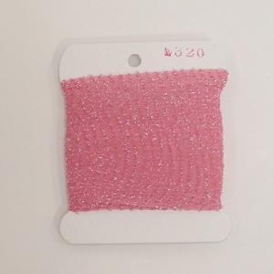メッシュクロス　*320　ピンク／銀ラメ