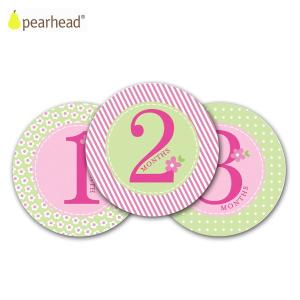 pearhead ペアヘッド ベビー ベリーステッカー/ガール