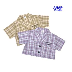 ANAP KIDS　アナップキッズ　子供服　23春夏　 チェックショートジャケット　60%OFF　セール　返品・交換不可｜billy-k