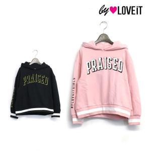 by LOVEiT　バイラビット　子供服　23秋　サガラ刺しゅう袖ロゴプルオーバー　60%OFF　セール　返品・交換不可　｜billy-k